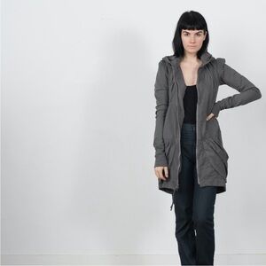 Prairie Underground Guinevere Cloak Hoodie Full Zip Hooded Sz XS Lagenlook Artsy